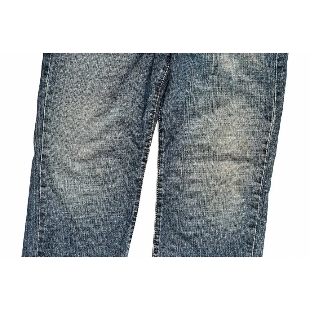 Mens Chaps Denim Straight Fit 100% Cotton Blue Jeans Size 38x32